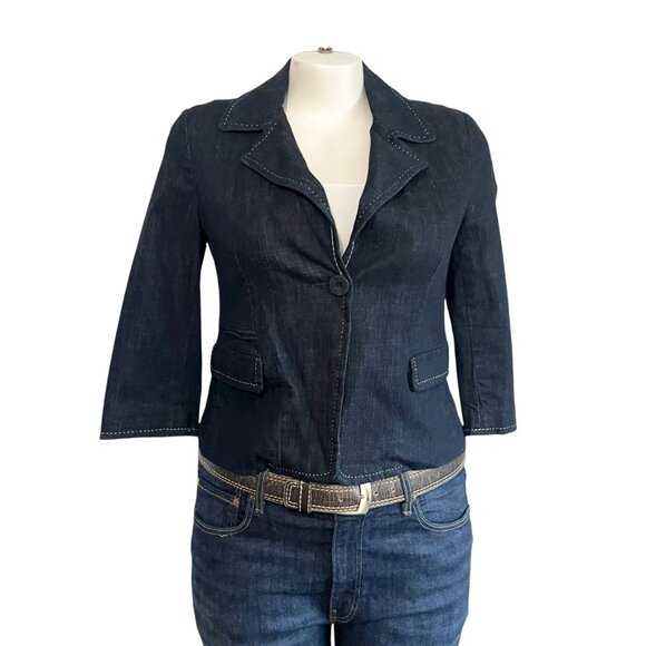 Talbots Denim Cropped Jacket - 14 - Picture 2 of 6